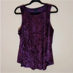 Rue+| Purple Velvet Tank Top